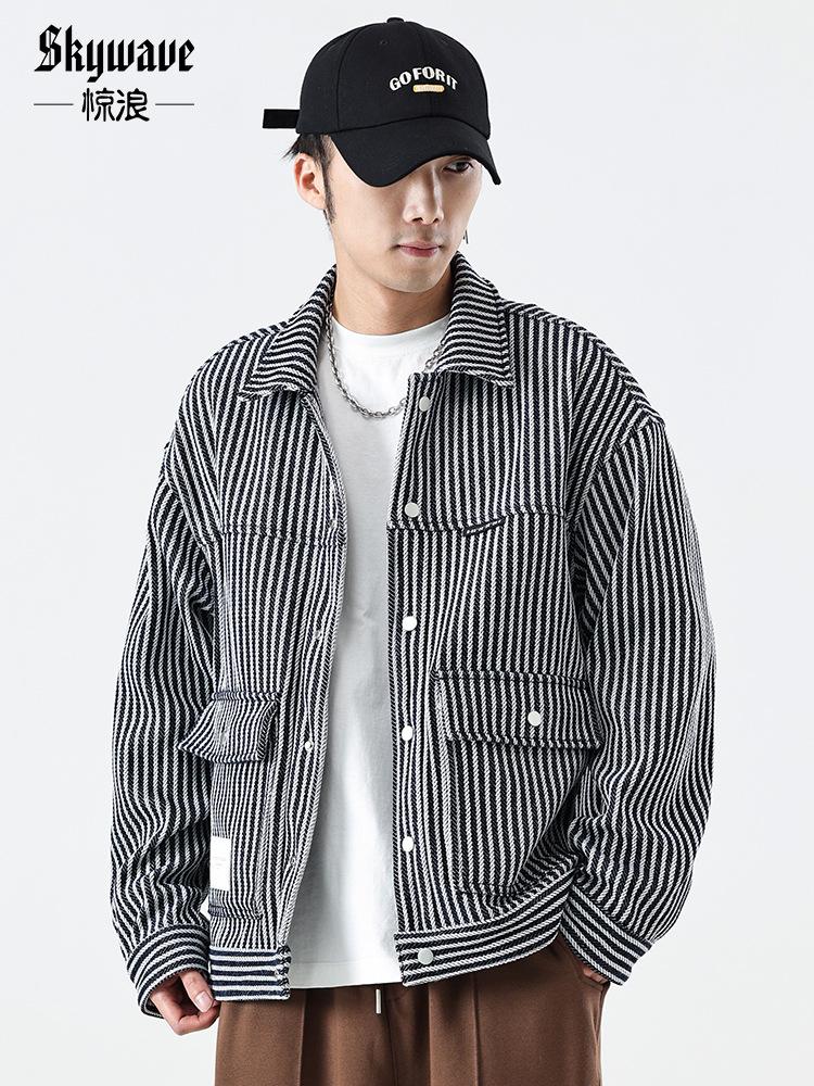 

Куртка Tooling Jacket Мужская модная брендовая свободная большого размера в японском стиле в полоску Ruffian Красивый деним 4XL синий