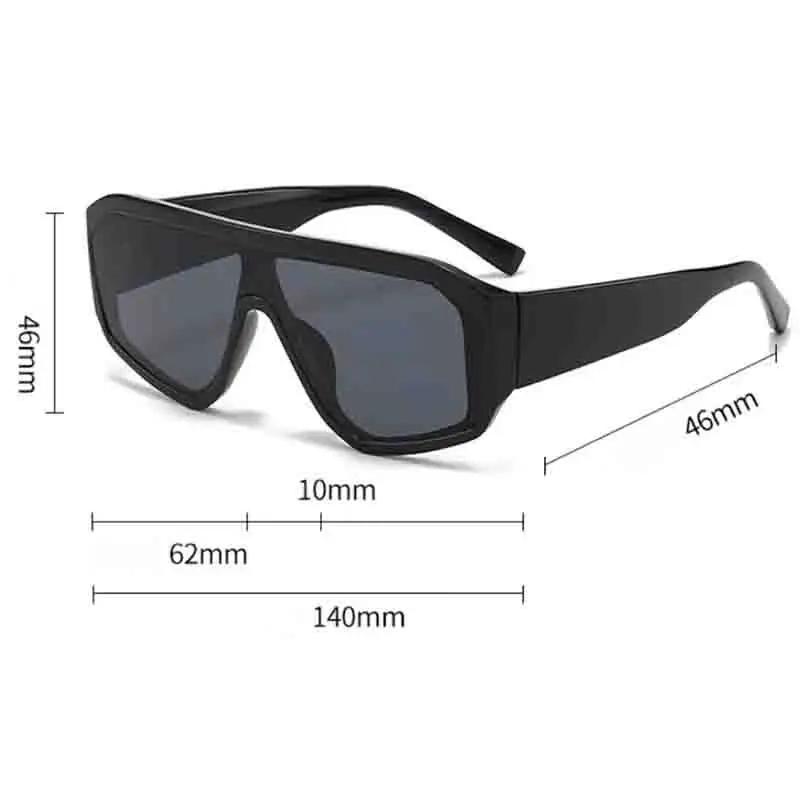 New Oversized Frame Joined Body Square Sunglasses Women's Designer Fashion Sun Glasses Women Outdoor Sports Eyewear UV400