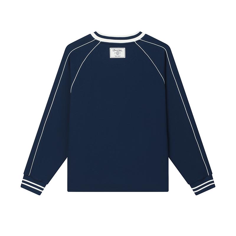 

New FILA Sweatshirts Men s Dark Lu Blue F11U439206FDB 165/88A/S