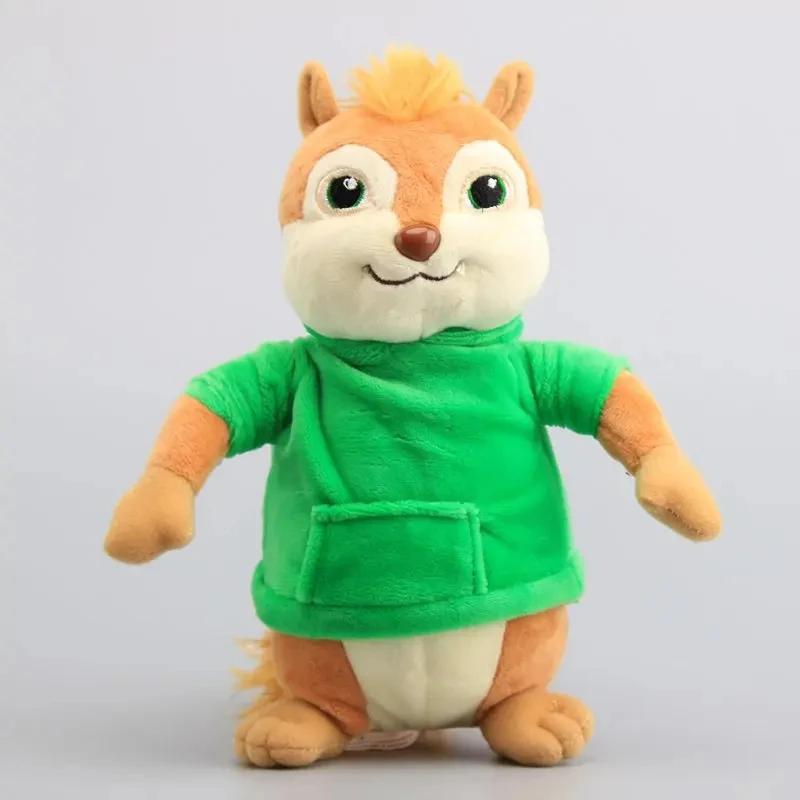 New 22cm 3pcs Alvin and the Chipmunks Halloween Plush Toys Kawaii Fluffy Chipmunks Stuffed Animals Birthday Christmas Gift