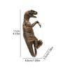 1Pc Resin Climbing Dinosaur Pendant, Flower Pot, Vase Resin Decoration, Decoration, Halloween Animal Theme Garden Decoration