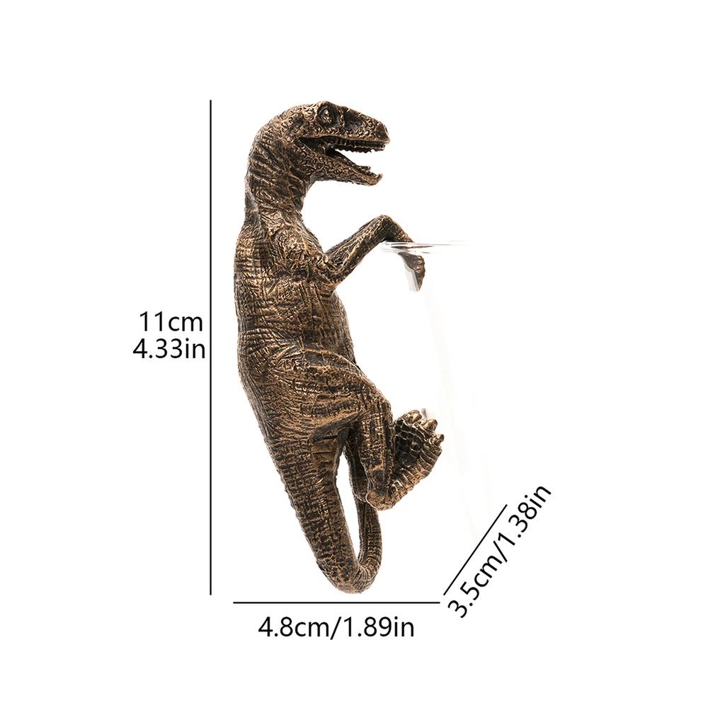 1Pc Resin Climbing Dinosaur Pendant, Flower Pot, Vase Resin Decoration, Decoration, Halloween Animal Theme Garden Decoration