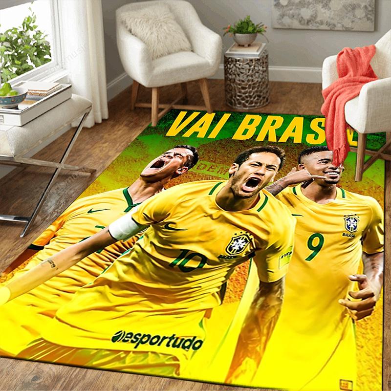 1pc Football Player Victory Rug, Office Carpet Indoor Outdoor Entrance Doormat, Non-Slip Soft And Comfortable, Living Room. DT707068