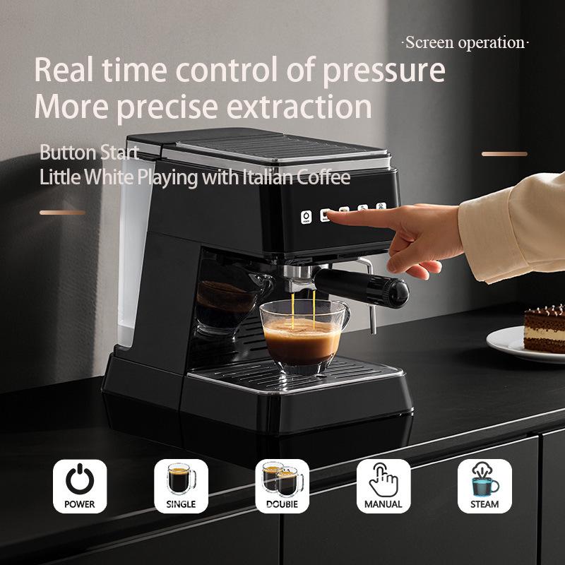 Multi-functional Semi-automatic Espresso Machine with Steam Milk Frother for Home Use