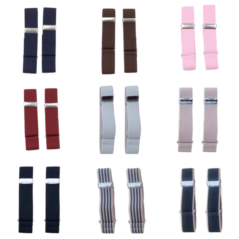 3Pairs Non-slip Elasticated Cuff Holder Hold Up Business Arm Band Fashion Sleeve Garter Strap  Groom