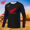 Honda 26 New Quick-Dry Men's Motorcycle Long Sleeve Breathable Riding T-Shirt Suitable for Off-Road Outdoor Riding