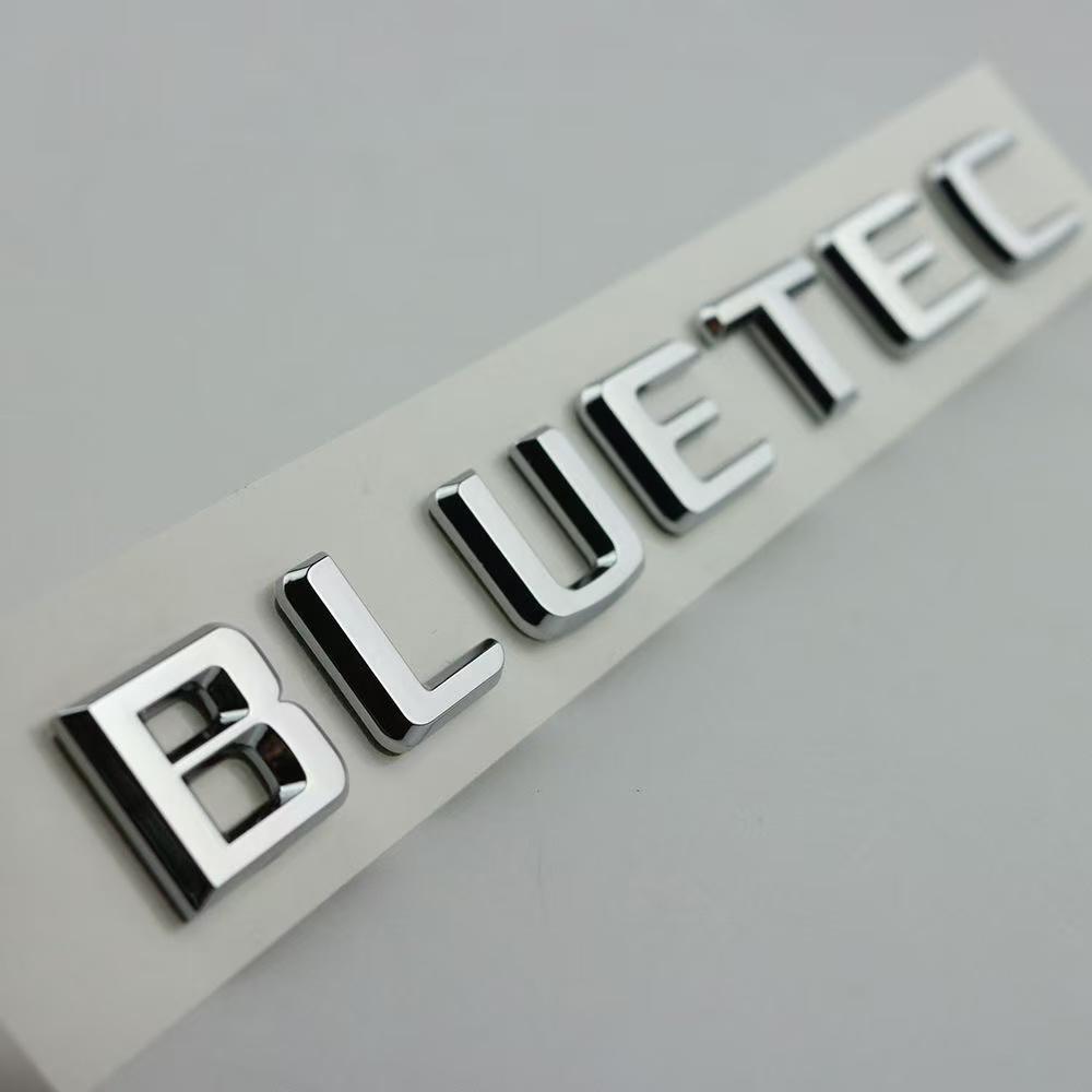 ABS Letters Logo Car Rear Trunk Emblem Badge Stickers For Mercedes Benz BLUETEC W213 W212 W204 W205 W176 W164 CLK G63 GLA S300 TP9