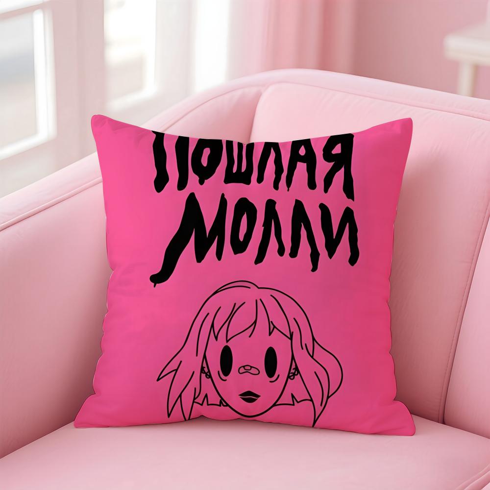 Band P-Poshlaya M-Molly Cushion Cover Linen Pillowcase Cover Soft Decor For Sofa Home Room