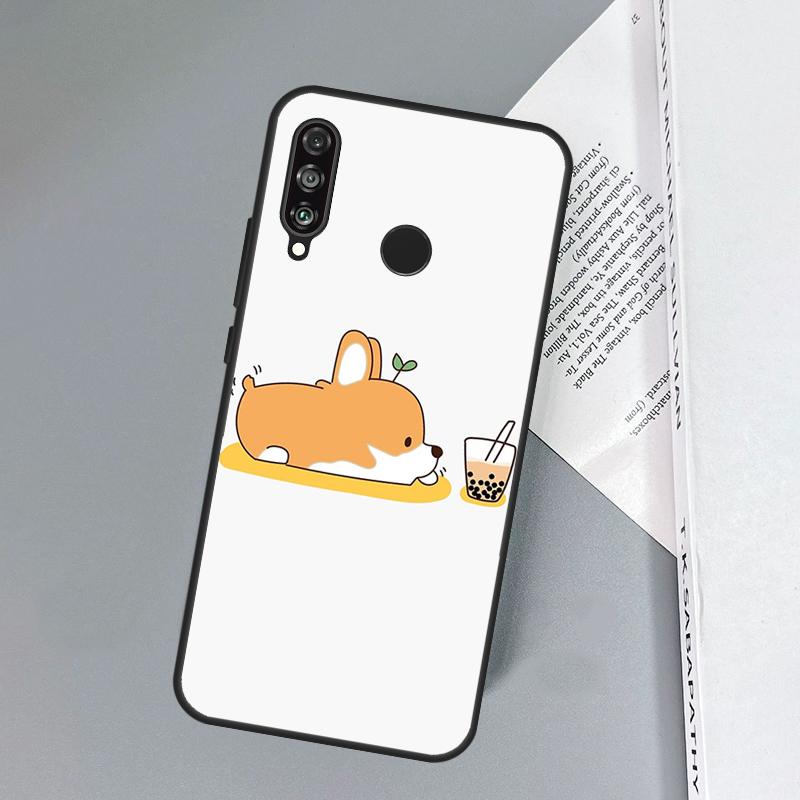 Cartoon Corgi For Huawei Nova 11i 12i 12s 8i 7i Y73 Y70 Y90 Y60 Y72 Y61 Y91 9 10 SE P30 Pro P40 Lite Case