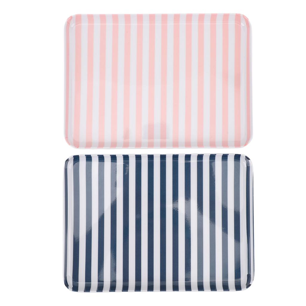 2PCS Food Tray for Couples Plastic Serving Tray Platter for Home Dessert Salad Fruits Breakfast Ente