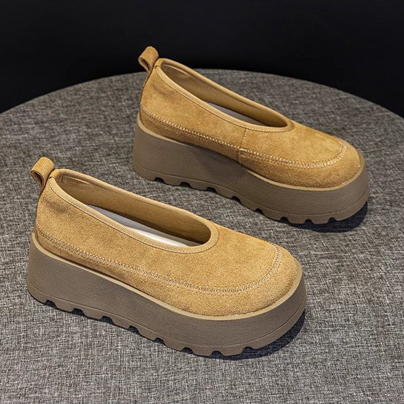 Thick-Soled Women's Platform Loafers Women  Loafers Casual High Heels Sneakers Shoes