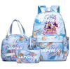 3-teiliges/Set Anime niedlich K-pop Bedruckter Rucksack mit Handtasche Federmäppchen für Teenager Schüler Mädchen Jungen Schultasche Schultasche Damen Große Kapazität Reisetasche
