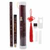 Chinese Bamboo Flute, F Key, 2-Section Design, Accurate Tone Holes, Multi-Purpose Playing, Traditional Handmade, Bitter Bamboo Flute (Key of F)