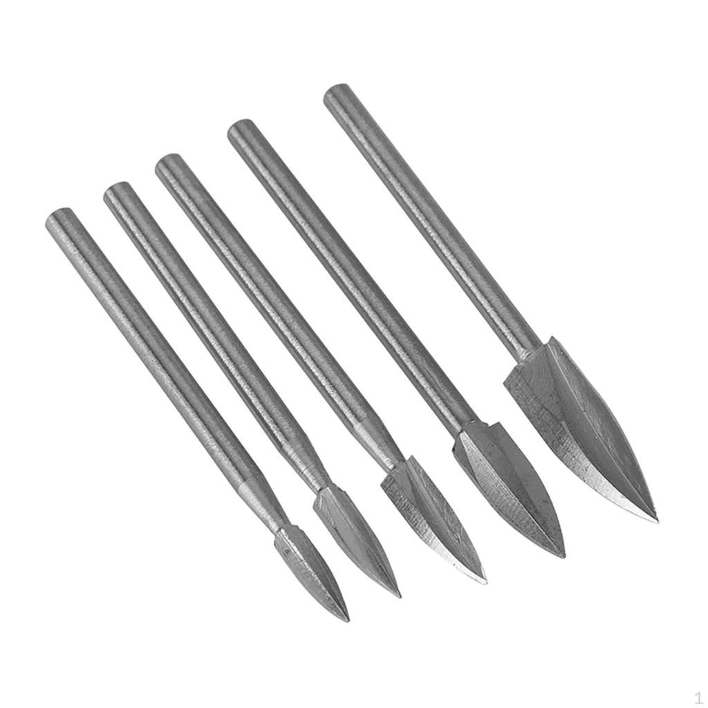 5Pcs Wood Carving Drill Bit Engraving Accessories for DIY