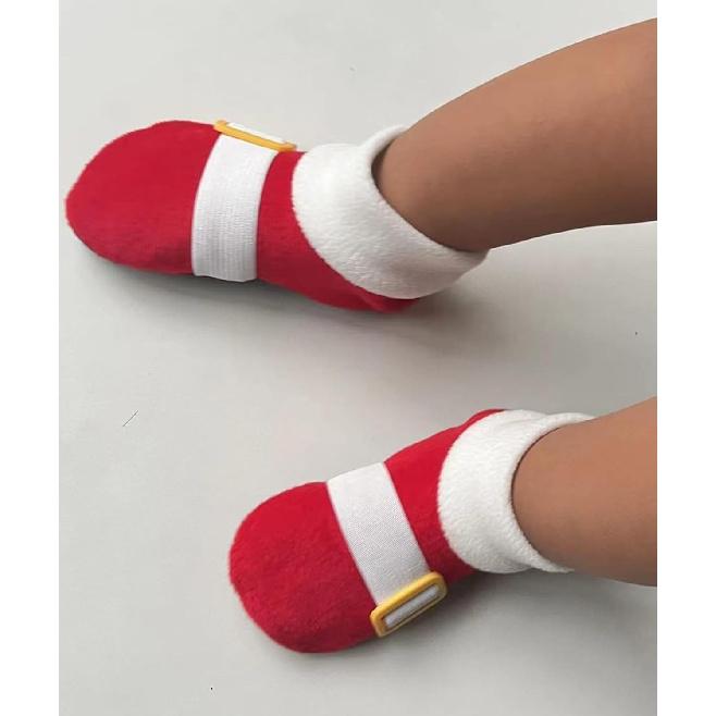 Non Skid Anti Slip Socks Non Skid Anti Slip Socks Hedgehog Cosplay for 1-12 Years Kids Infants Boys Girls, Red