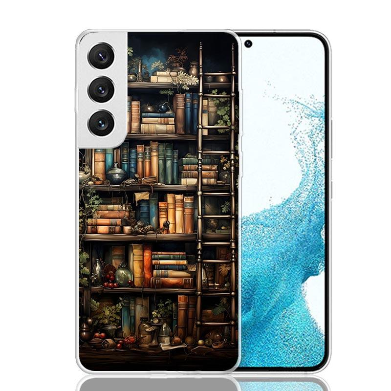 Read Books Illustration Reading Phone Case For Samsung Galaxy S26 S25 Edge S24 S23 FE S22 Ultra S21 Plus S20 + Fundas Cover Coqu