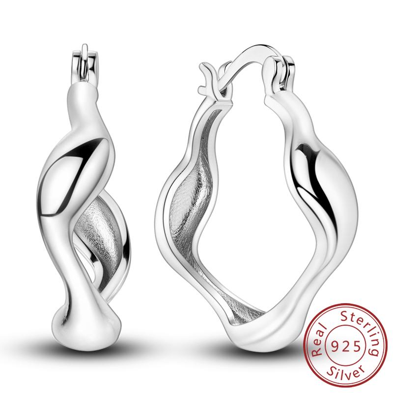925 Silver Earrings Starry Pearl Devil Eye Simple Drop Stud Hoop Earrings for Women Girl Fashion Jewery Accessories