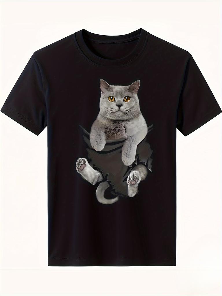 Funny Ibuprofen Cat Meme Unisexs T Shirt Unisex Cotton Tee Summer Spring Novelty Oversized Top Humor Streetwear Cats Lovers Gifts