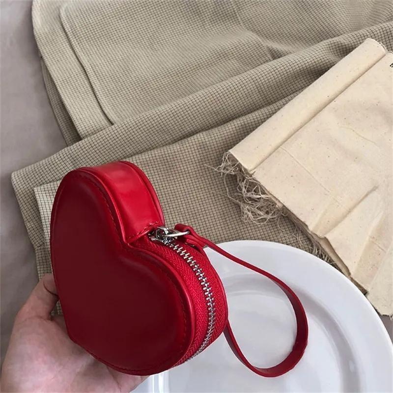 Womens Wallets for Women Purses for Girls Kawaii PU Leather Heart Bag