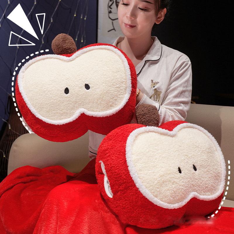 2‑in‑1 Convertible Pillow Blanket, Soft Plush Flannel Throw Pillow to Warm Blanket, Portable Multi‑use Cushion for Car Office Home Travel