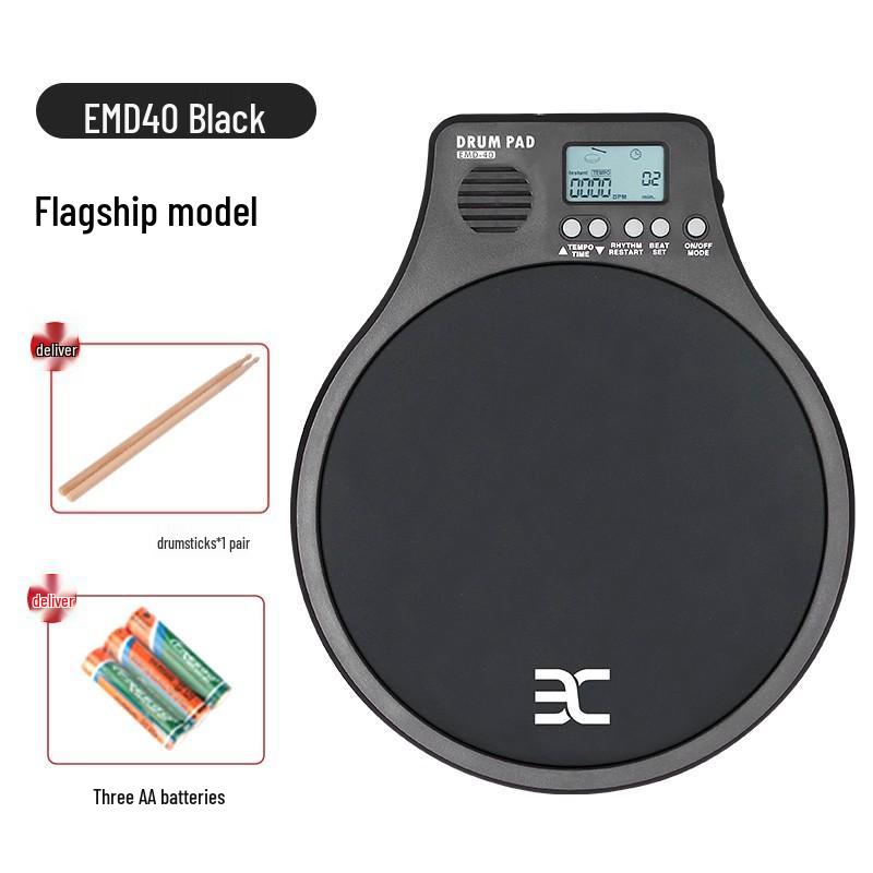 Yinuo Silent Drum Practice Set with Rack & Metronome