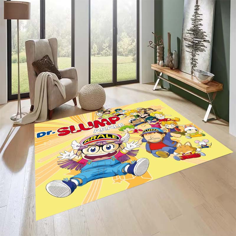 New Cartoon Dr S-Slump Arale Bathroom Rug, Soft Bedroom Floor, Home Laundry Room, Non-Slip Welcome MatCustomizable