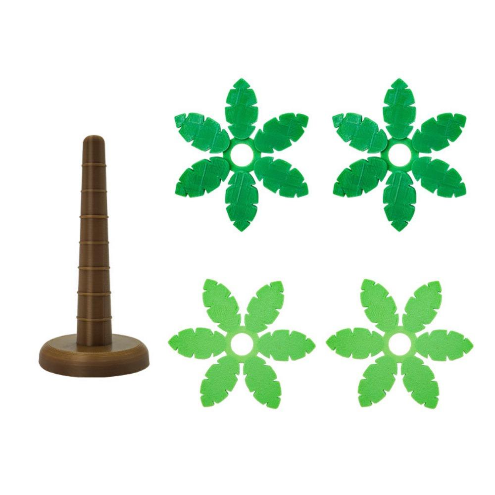 4Pcs Heat-Resistant Coconut Tree Coasters Set with Flowerpot Stand Non-slip Tree Table Pad Easy To Clean Non-Stick