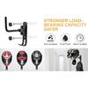 Motorcycle Helmet Holder, Helmet Rack Wall Mount 180 Degree Rotation Helmet Hanger with Double Hook for Coats, Caps, Hats, Motorcycle Accessories
