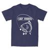 Summer Round Neck 3D Carp Fish Print Top Fashionable Casual Short Sleeved Men's T-shirts