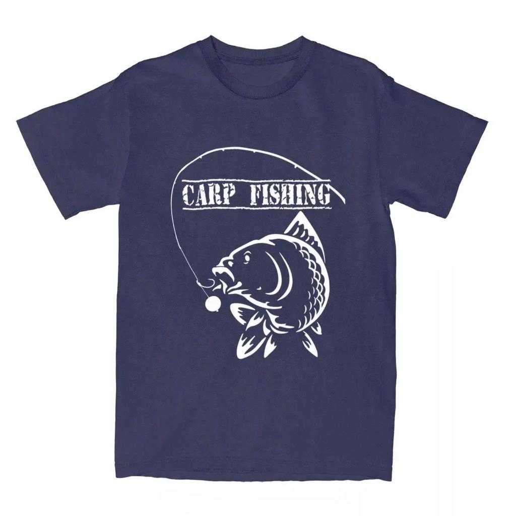 Summer Round Neck 3D Carp Fish Print Top Fashionable Casual Short Sleeved Men's T-shirts