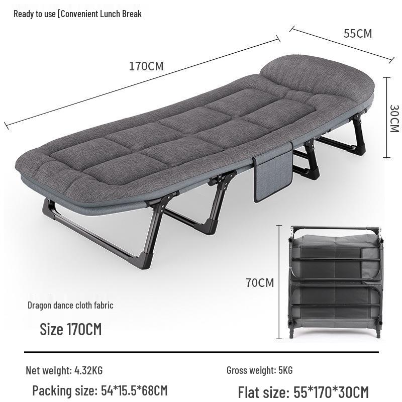 Compact Folding Bed for Office, Camping, or Hospital Use