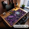 Rose Floral Theme Custom Mouse Pad Personalized With Name Text Customized Desk Mat For Office Home Decor