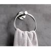 304 Stainless Steel Towel Ring Bathroom Wall Mount Polished Finish Heavy Duty 15kg Load Capacity