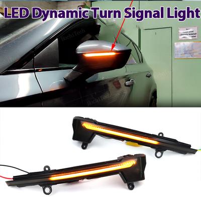 Smoked LED Dynamic Turn Signal Light Side Mirror Flashing Light for Seat Cupra Ateca 2016- Tarrace 2018
