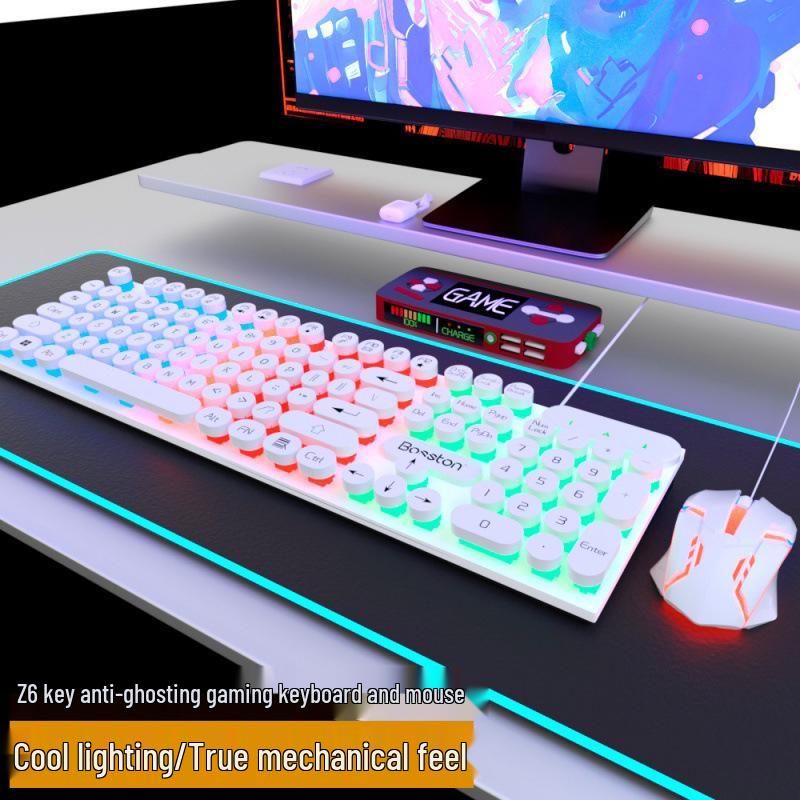Bluetooth Backlit E-sports Mechanical Keyboard & Mouse Set for PC/Laptop