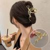 Vintage Metal Long Tassel Gripping Clip Hair Claw For Women Full Rhinestones Hair Clip Korean Barrettes Hairpin Hair Accessories