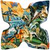 130*130CM Luxury Brand Big Size Butterfly Print Scarf Women Square Twill Silk Scarves and Shawls