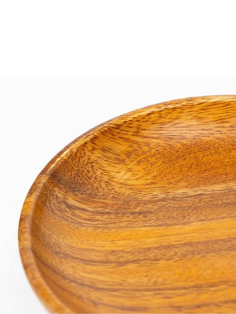 Emery Shokai Wooden Round Set of 15cm Long x 15cm Wide x 2cm High Plates, 10, Approx.