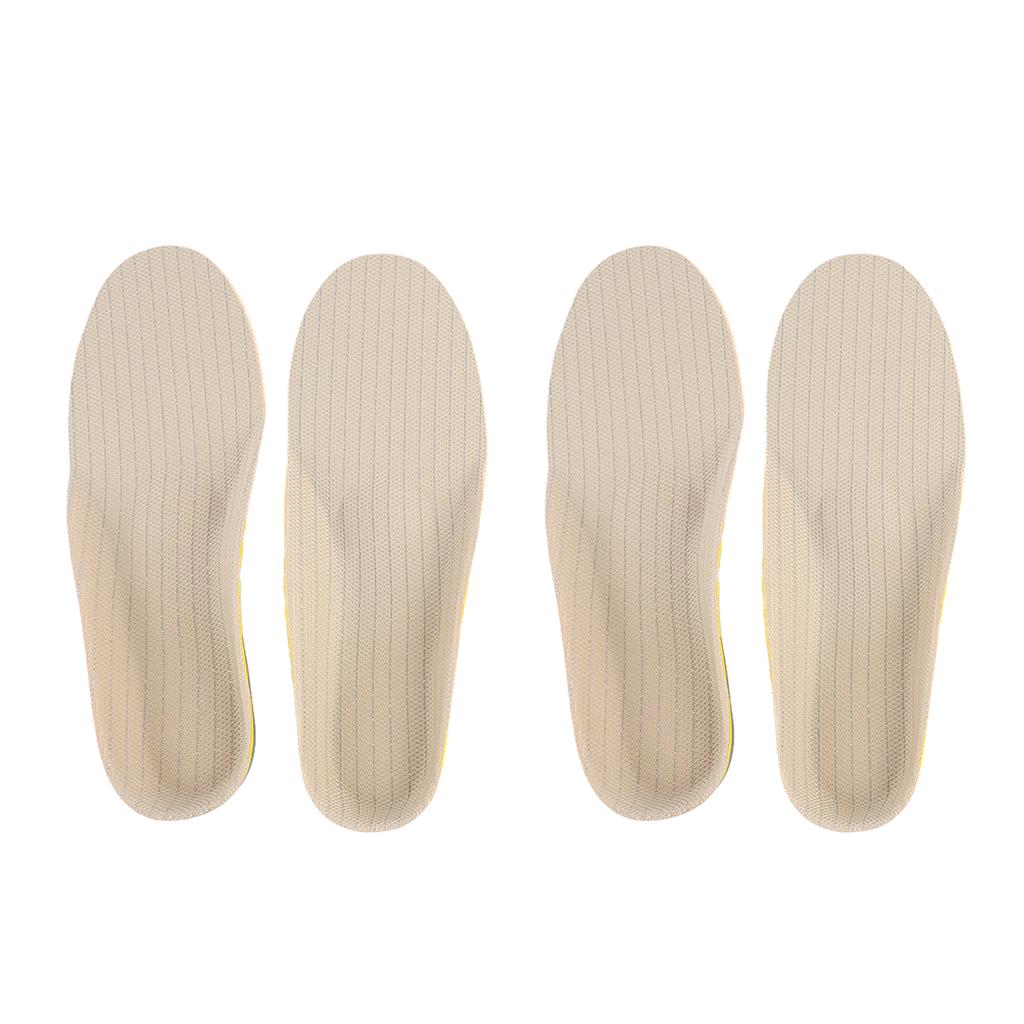 2 Pairs Shoe Insoles Light Weight Breathable Shoe Pads Flat Feet Correction EVA Soles Relief