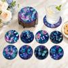 8pc/Set Diamond Art Painting Coasters with Brackets DIY Dream Butterfly Series Cup Patch Flower Diamond Painting Kits Decor