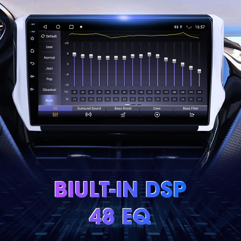 Android 12 Car Radio 10" For Peugeot 208 2008 2012 - 2018 2 Din Stereo Multimedia Video Player GPS 4G Wireless Carplay Auto DVD