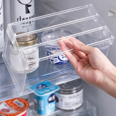 Abnehmbares transparentes Kühlschrank-Aufbewahrungsregal, Trennwand, Küchen-Kühlschrank-Aufbewahrungs-Trennregal, Aufbewahrungsebene