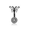 Dangled Design Butterfly Navel Jewelry Stainless Steel Belly Rings  Seaside