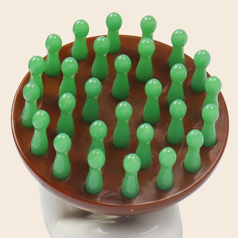 28 Nails Head Massage Comb Circular Tooth Massage Comb Blood Circulation Multifunctional Whole Body Meridian Comb Massage Tools