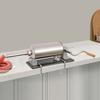 4L Wurstfüllmaschine - Horizontale manuelle Fleischfüllmaschine, Edelstahl-Wurstmacher mit 8 Füllröhrchen (1,6-2,9 cm)