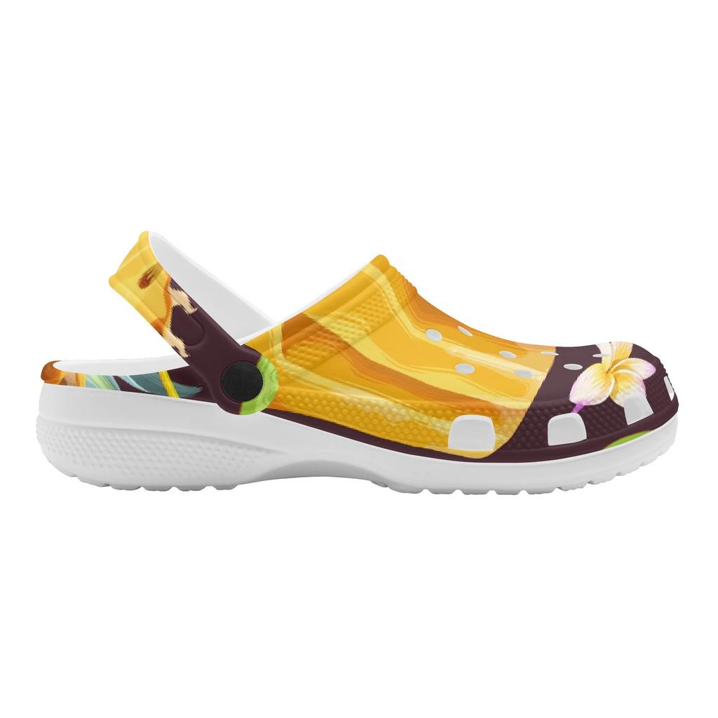 Cartoon Printed EVA Clogs Men Women Lightweight Flexible Slip On Casual Footwear Soft Sole Summer Sandals Casual Daily Wear