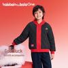 Balabala Children's Colorblock Windproof Hooded Cotton Jacket