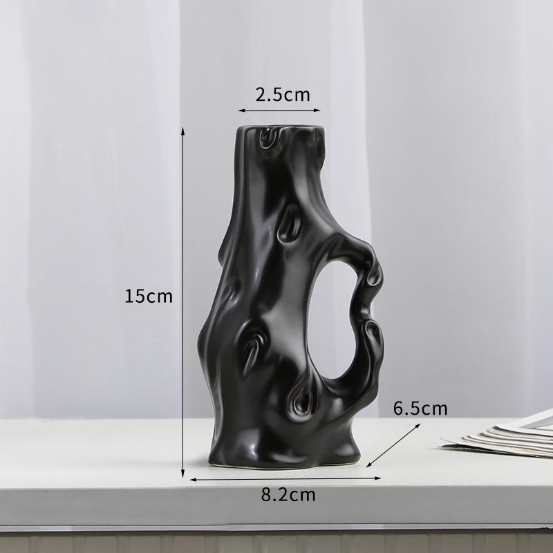 Vază Ceramică Decorativă Europeană Creativă pentru Casă, Decor pentru Living, Casă de Oaspeți, Decor pentru Comodă TV, Decorațiune de Birou, Grădinărit Bonsai