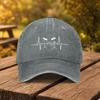 Heartbeat Drummer Pattern Baseball Cap Unisex Duckbill Hat for Outdoor Sports Fitness Travel