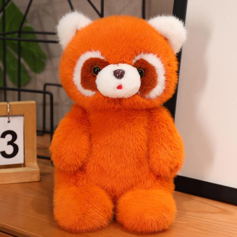

Cute articulated raccoon koala rabbit doll plush toy black and white panda doll ragdoll birthday gift 30cm